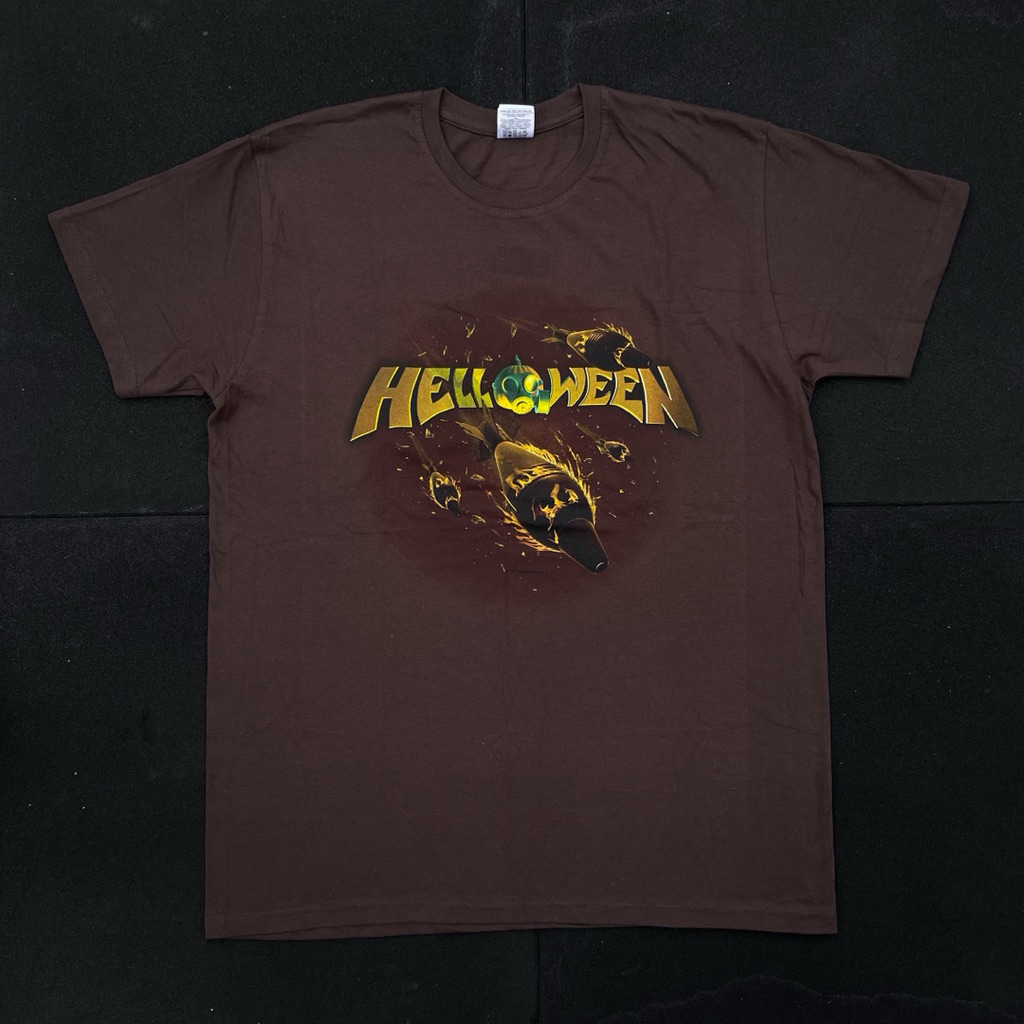 Tshirt Band Pria Wanita Helloween - Straight Out Of Hell Original Official