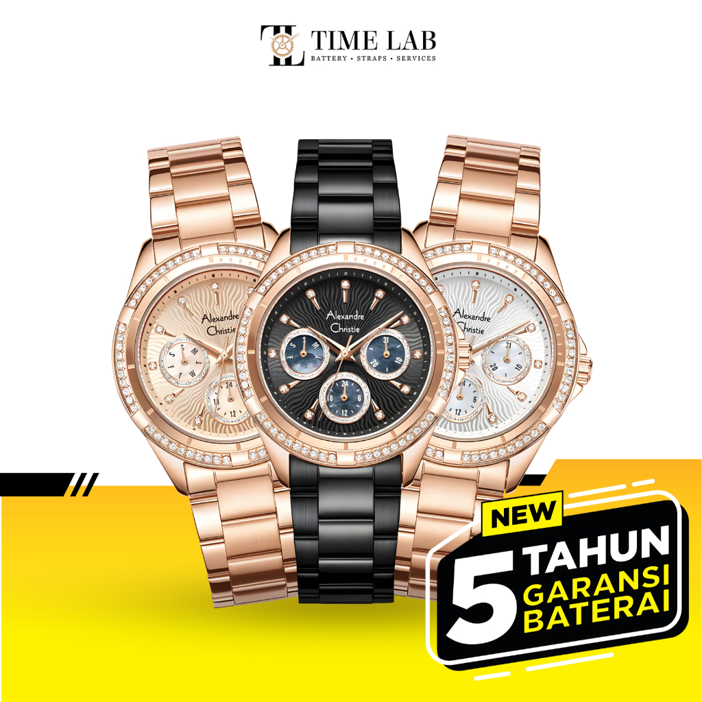 JAM TANGAN WANITA ALEXANDRE CHRISTIE AC2644 BF / AC 2644 STAINLESS STEEL ORIGINAL