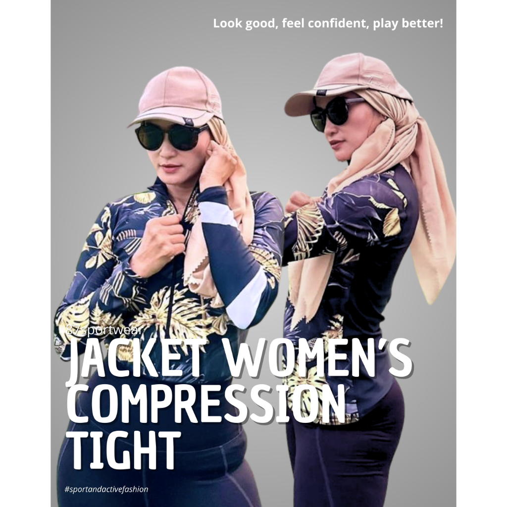 New 87SportWear Atasan Jaket ketat Pakaian Olahraga Aerobic/Zumba/Senam/Gym