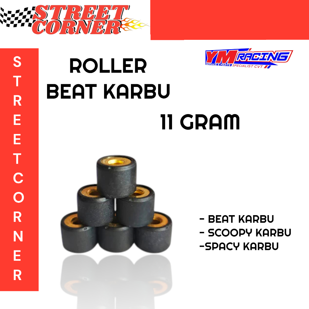 Roller beat karbu 11 gram ym racing /beat karbu / scoopy karbu / spacy karbu / roller 11 gram ym rac