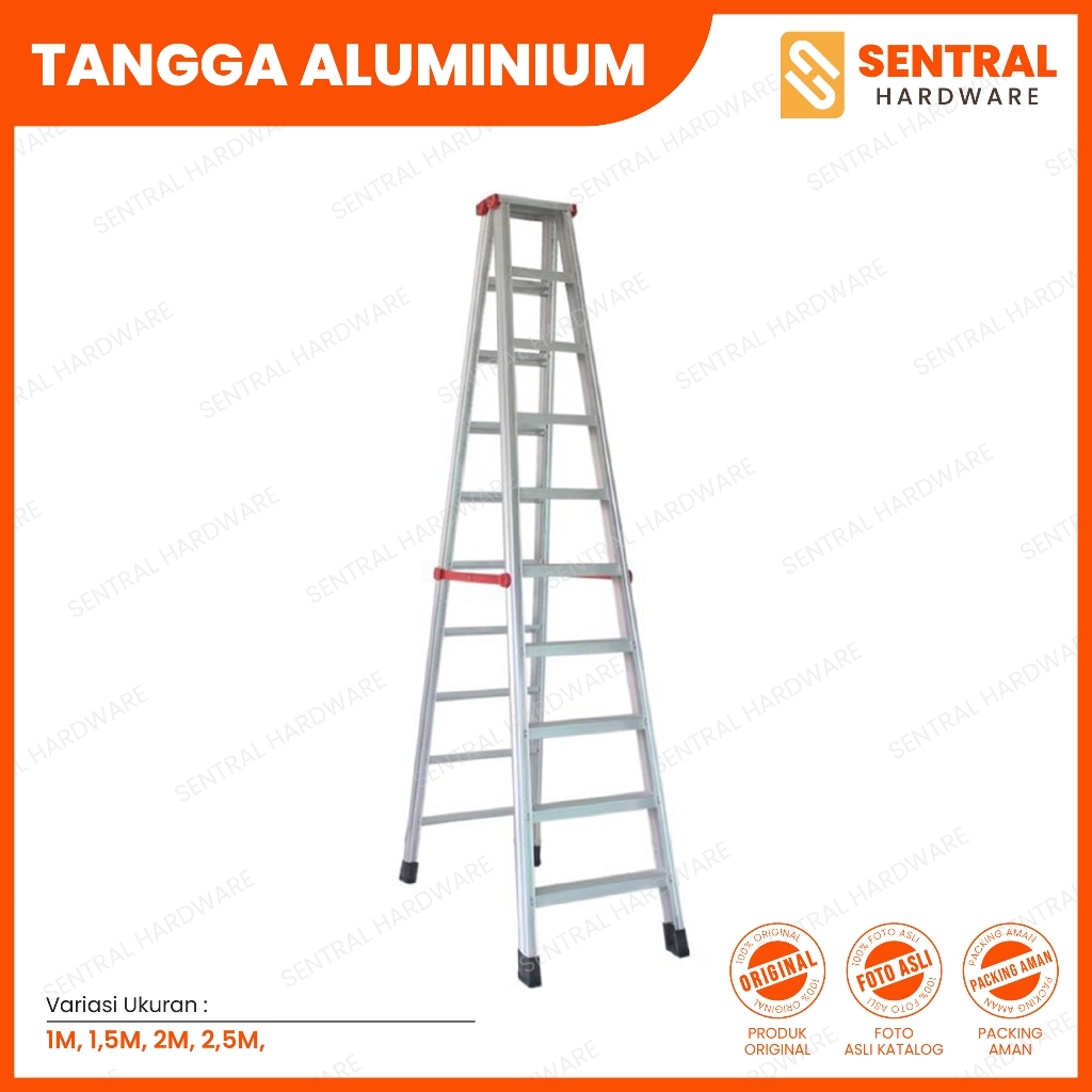 ELITE Tangga Aluminium 1 Meter 1,5 Meter 2 Meter 2,5 Meter