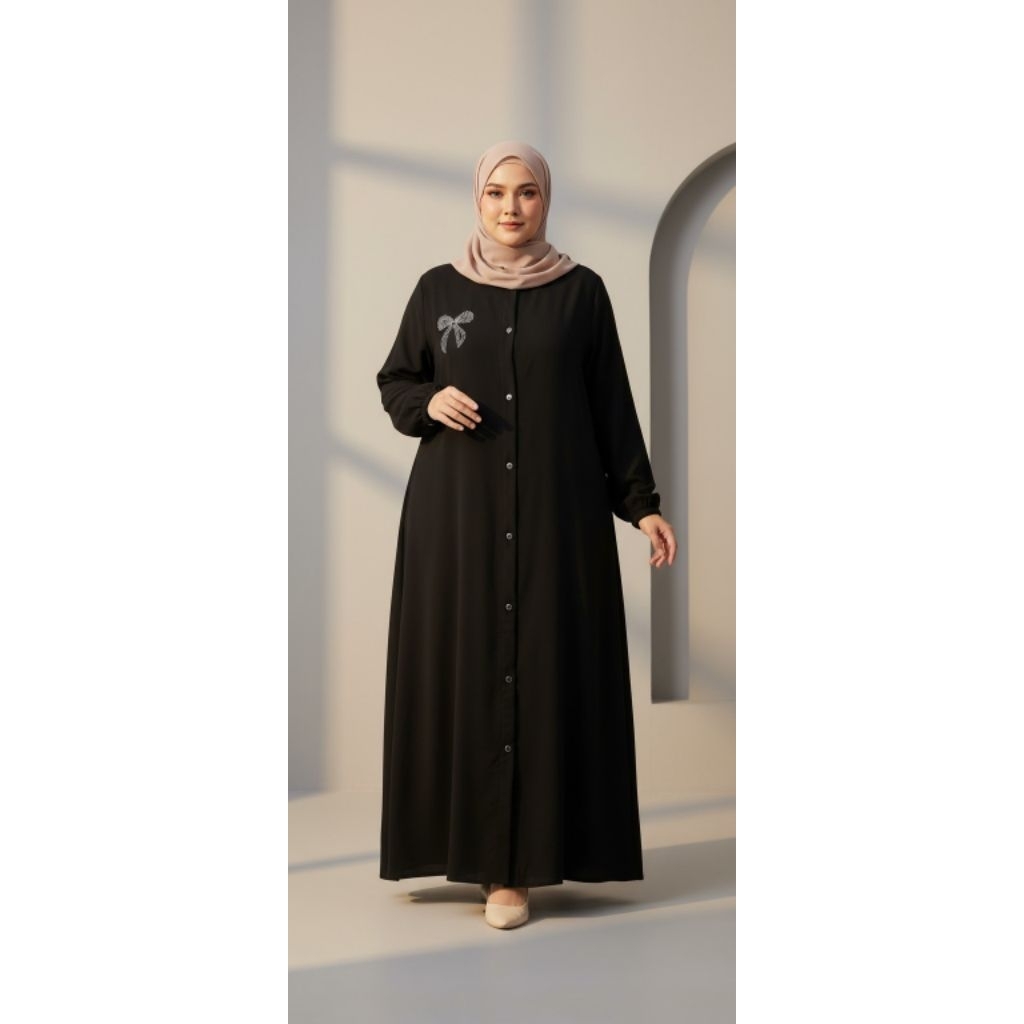 Gamis hitam jumbo