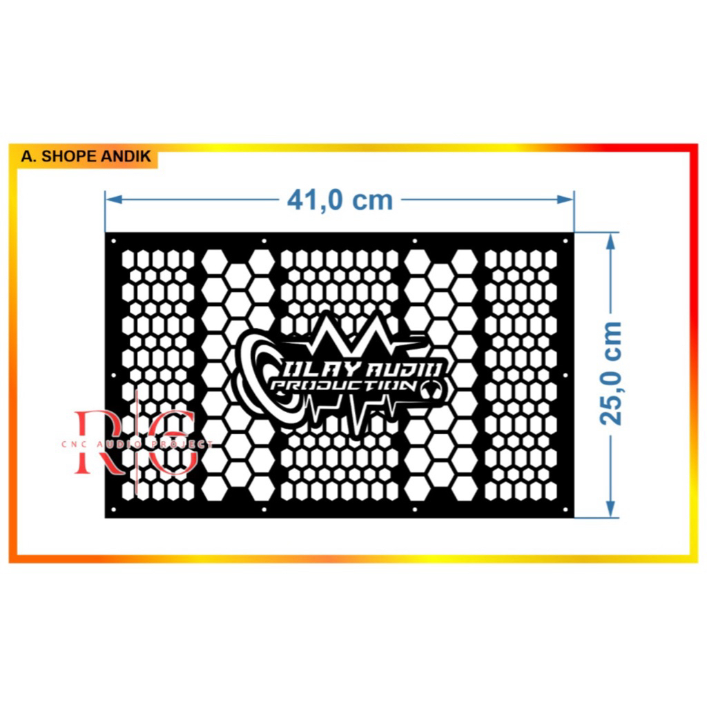 Grill speaker Custom,gratis desain, sudah finishing,free desain