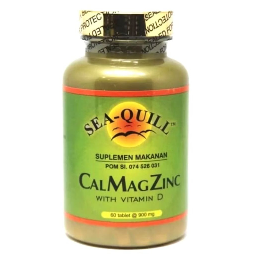 Seaquill Calcium Magnesium Zinc CalMagZinc with D3  - 30 tablet BPOM