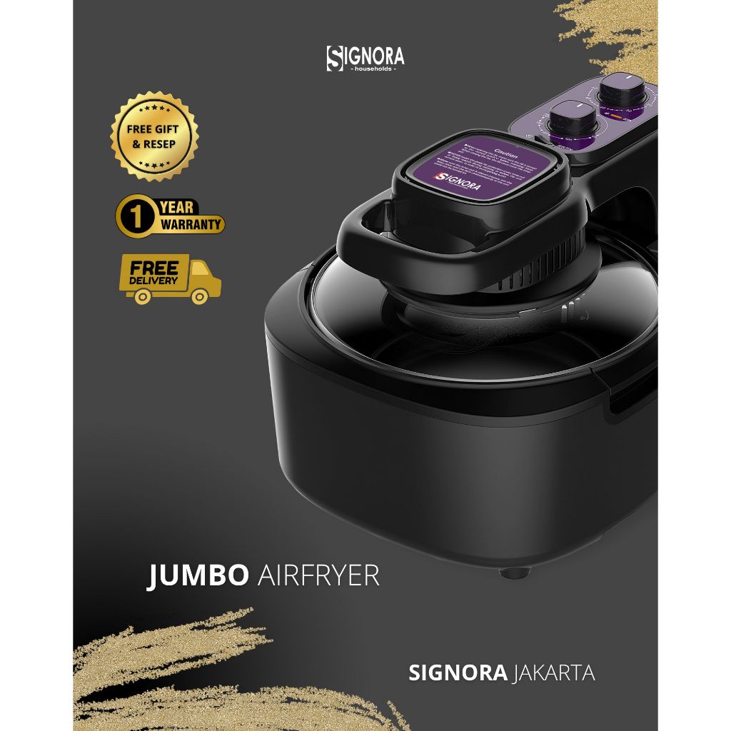 SIGNORA - Jumbo airfryer 10 liter