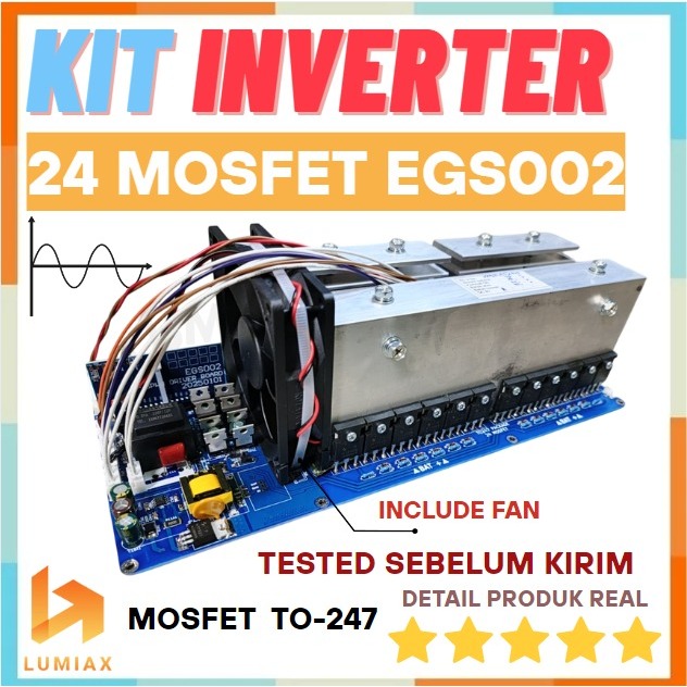 Kit Inverter 24 MOSFET TO247 PURE SINE WAVE KIT 24mosfet to 247 LF EGS002 24 FET
