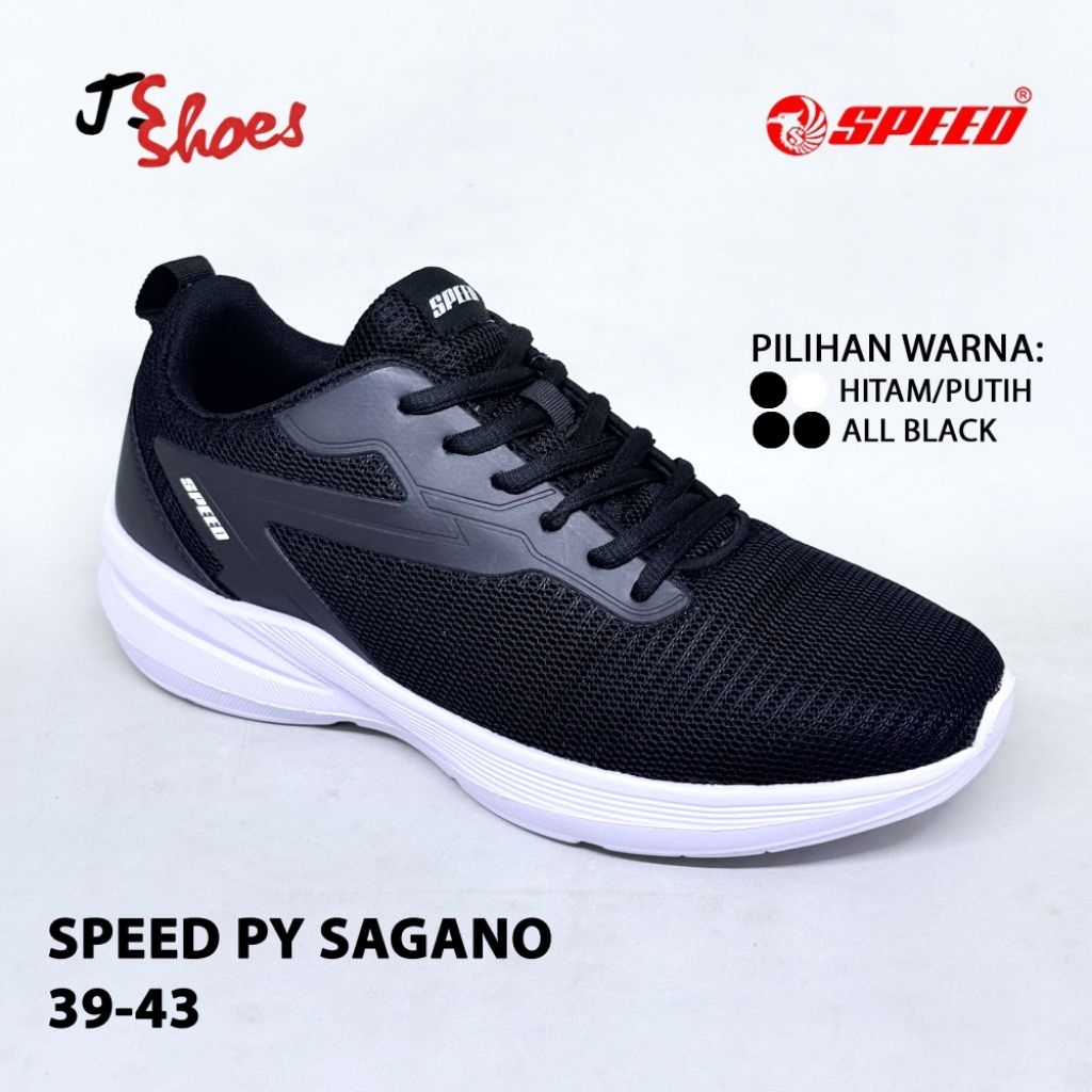 SPEED PY SAGANO - SEPATU SNEAKERS SEPATU SEKOLAH TALI ANAK DEWASA MERK SPEED ORIGINAL