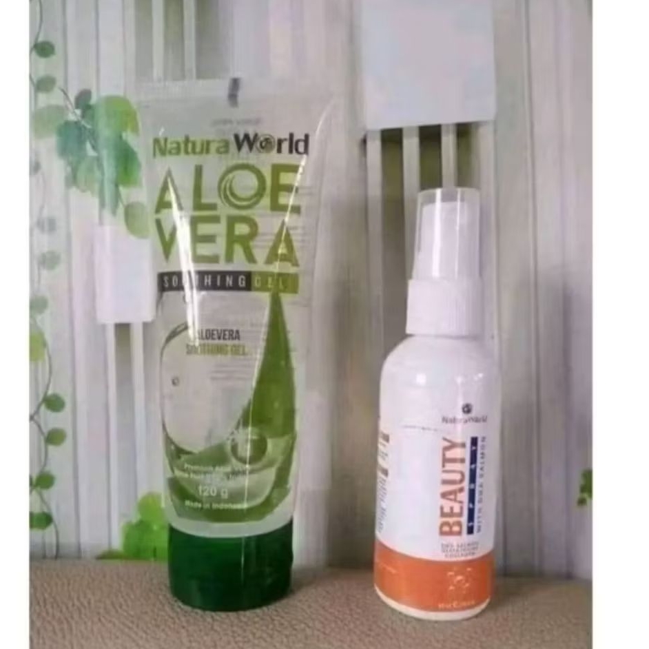 [BISA COD] 100 ORIGINAL NATURA WORLD | NATURA BEAUTY SPRAY ( NBS ) | NATURA ALOE VERA ( NAV ) || 100