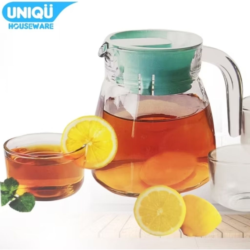 SH Kimglass KENZO Teapot Korea 4 Set Kaca / Teapot 4 Set / Teko 4 Set Korea Style