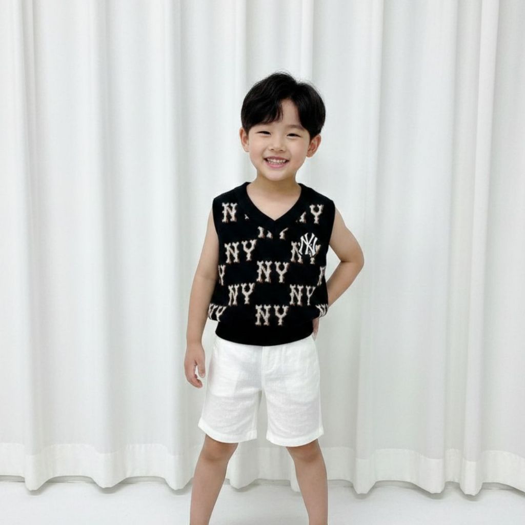 gentlekiddie VEST RAJUT ANAK PREMIUM - NEWYORK KNIT VEST - Rompi Knit Premium - Rompi Rajut Anak Per