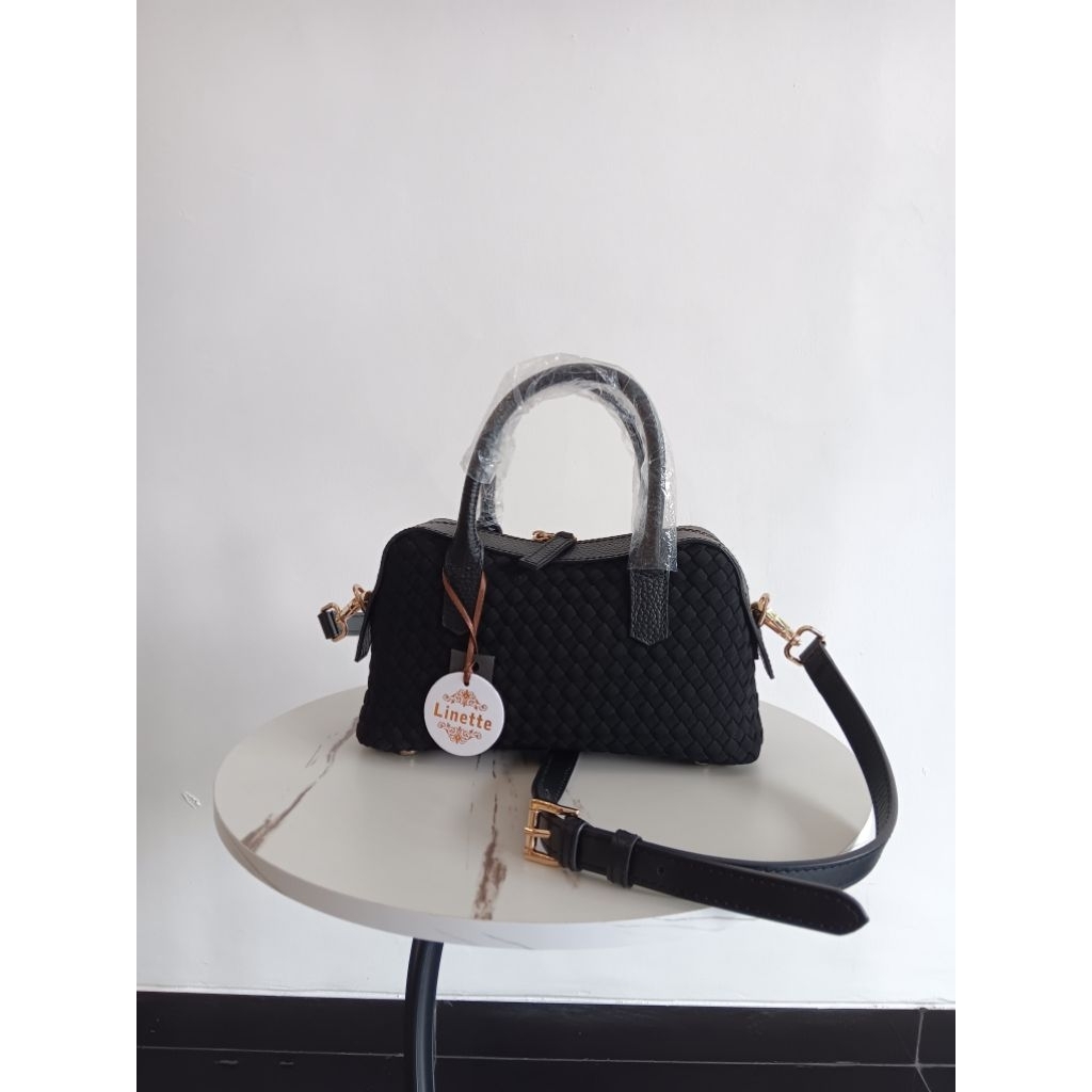 Linette eloise | Tas selempang anyam | tophandle bag