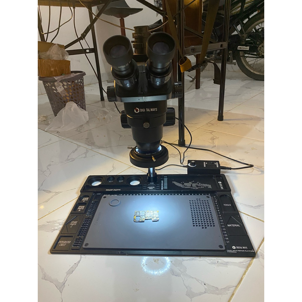 Mikroskop digital ways dw-tc-z Original fullset + lensa 0,5 Relife