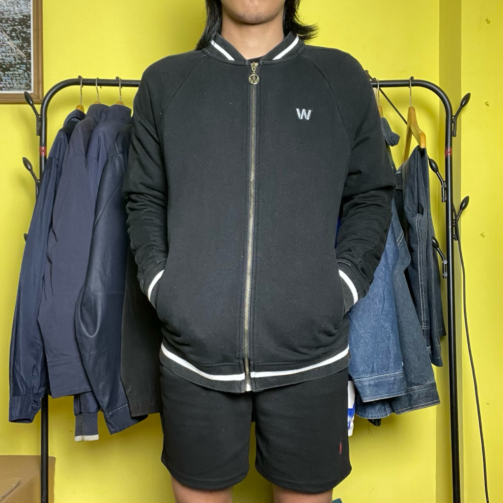 Varsity SWIB waterproof blocktech univ vintage varsity bomber crewneck hnm vtg hoodie sukajan uniqlo