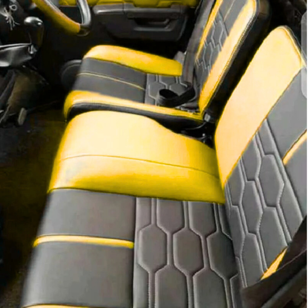Sarung Jok Mobil Espass Panther Pick Up Variasi Sarang Tawon Semi Kulit Sintetis Multiwarna