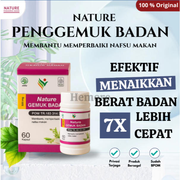 Nature Gemuk Badan: Obat Penggemuk Badan Permanen Dan Cepat Paling Ampuh BPOM ORI
