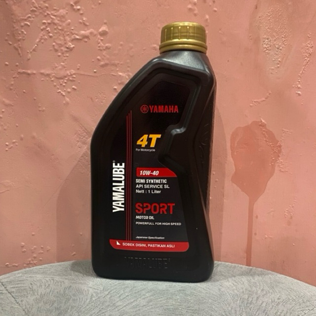 OLI MESIN YAMALUBE SPORT 4T 10W-40 OLI 4T YAMALUBE SPORT 1 Liter Oli Vixion Scorpio Original