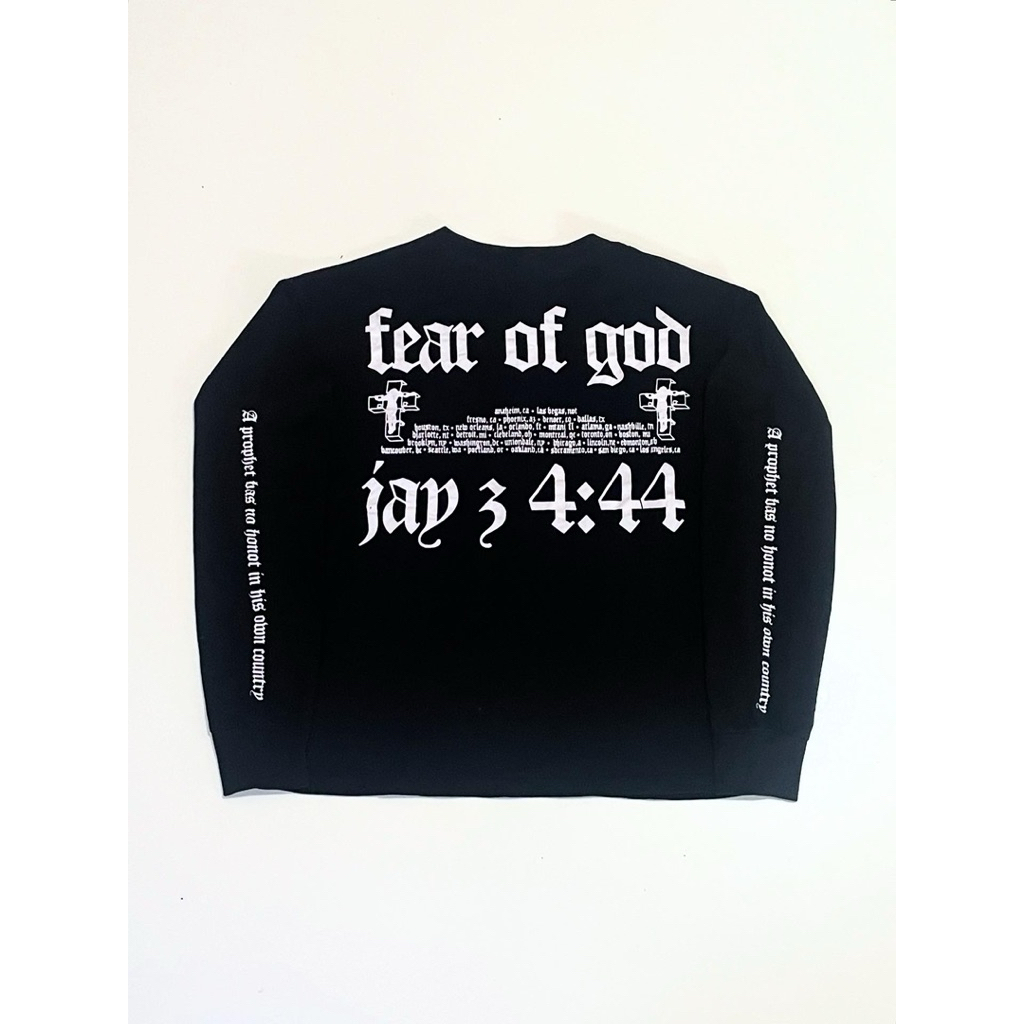 Fear Of God Jay Z Longsleeve Tour Shirt 4:44