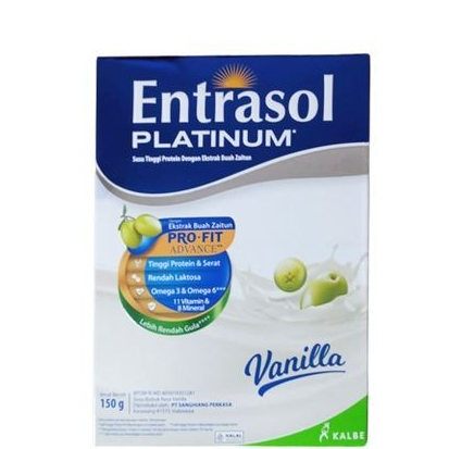 Entrasol Platinum Rasa Vanila 150 Gram Box / Entrasol Platinum Chocolate