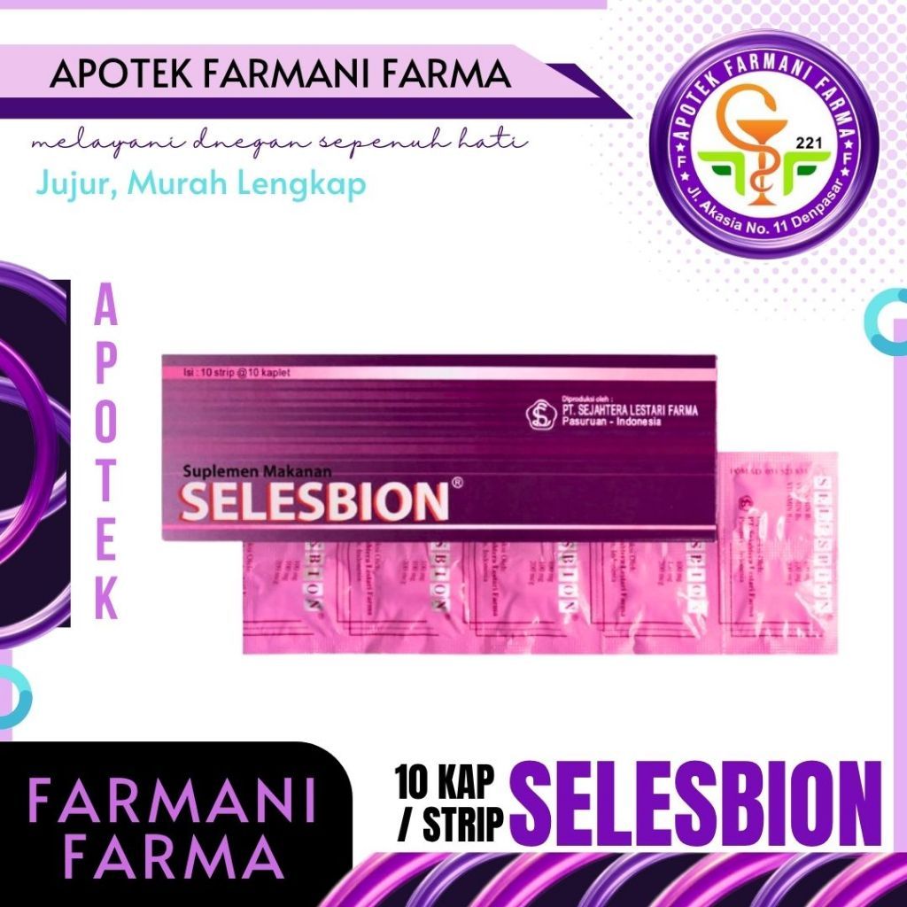 SELESBION 10 KAPSUL STRIP / VITAMIN SARAF / MULTIVITAMIN / VITAMIN B12 / VITAMIN B1 / VITAMIN B6