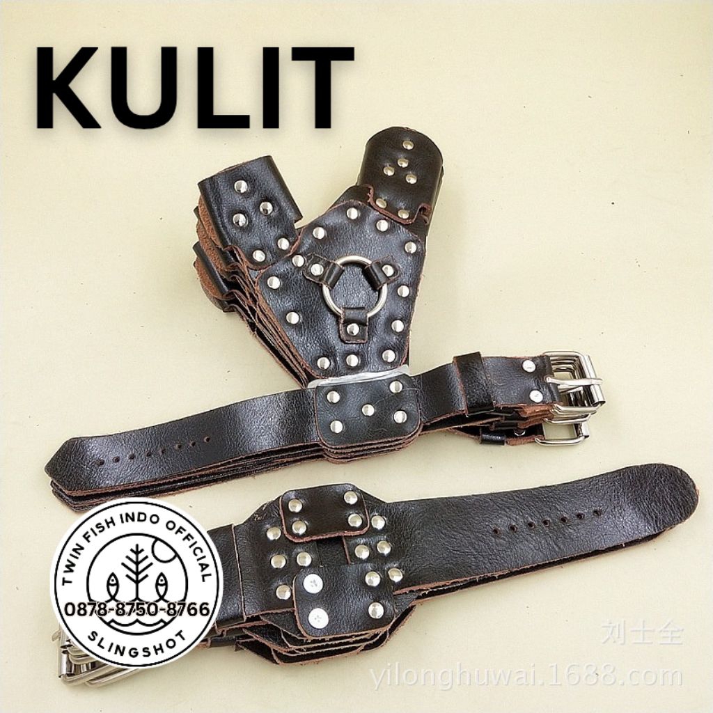 1 SET PELINDUNG TANGAN KETAPEL IKAN KULIT COKLAT