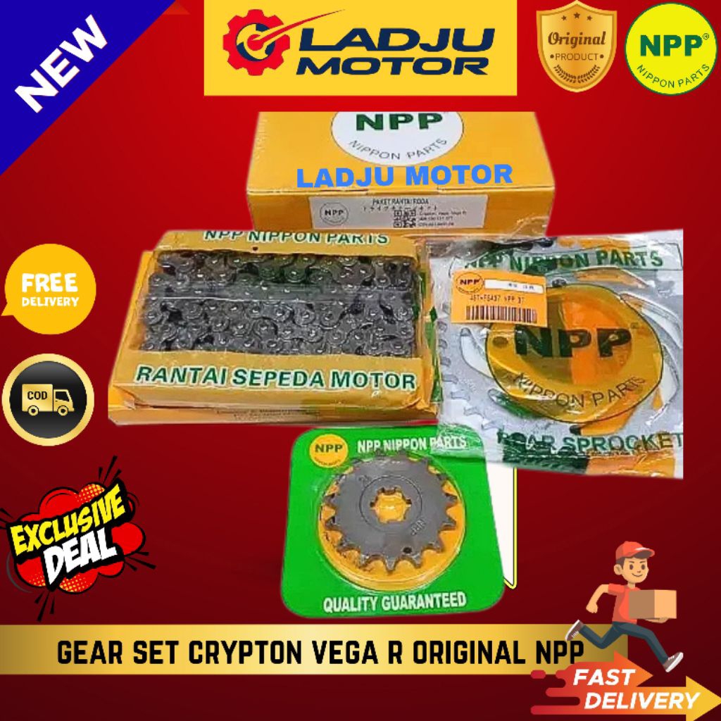 GEAR GER SET CRYPTON VEGA R LAMA ORIGINAL NPP PREMIUM
