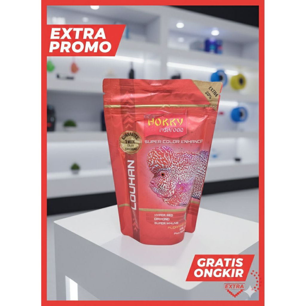 hokky louhan 3 in 1 , pakan ikan louhan rekomendasi