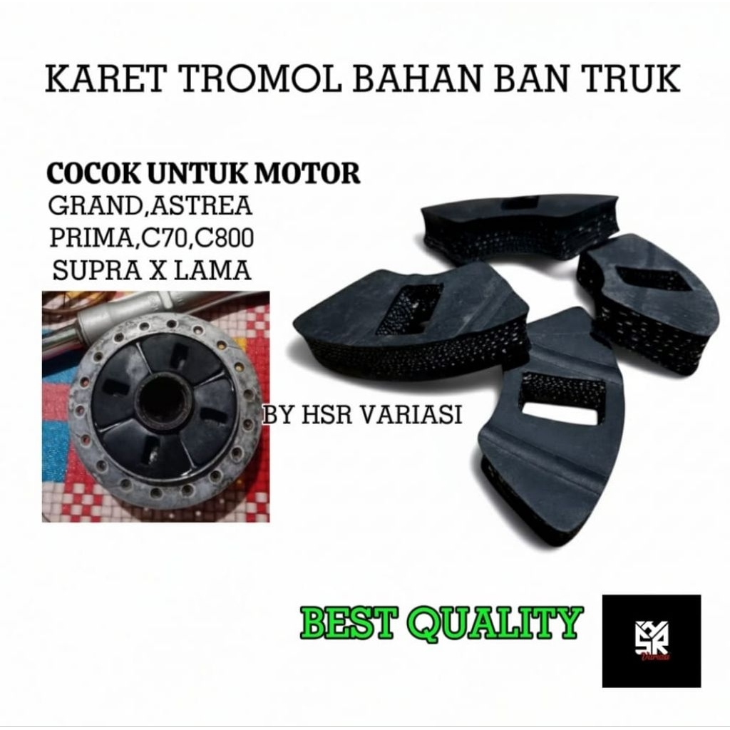 Karet tromol bahan ban truk Grand,astrea,prima,c70,c800,supra x lama awet tahan lama karet napgir ba
