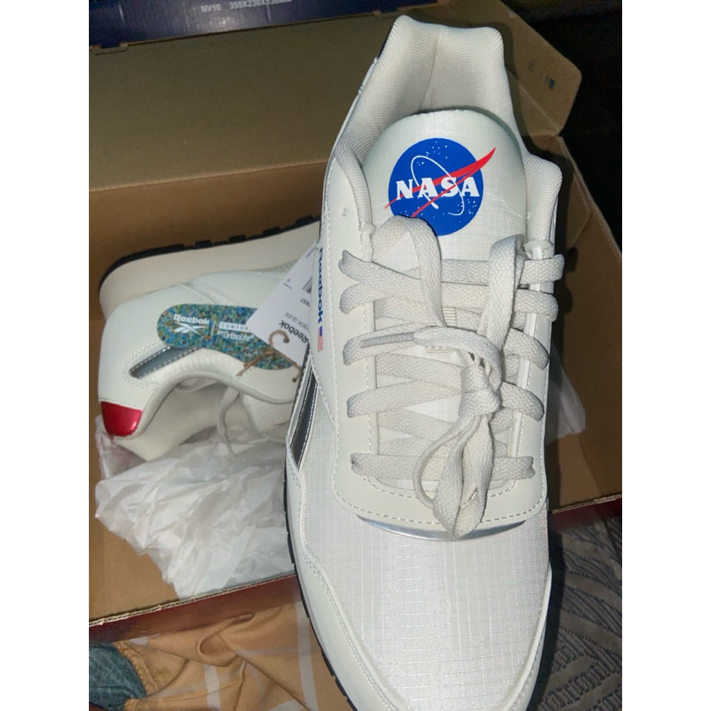 SEPATU REEBOK GLIDE X NASA 100% ORIGINAL WHITE BLUE RED 100207657