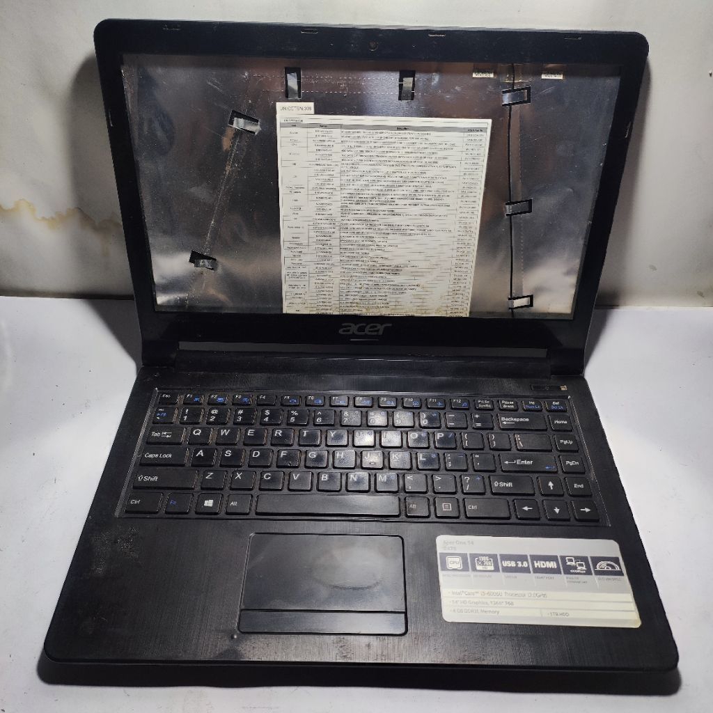 Casing Acer Z476 Core i3 Mati Total