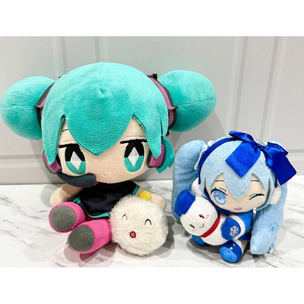 Boneka Plushie Hatsune Miku x Shumai kun & Hatsune Miku Snow Yuki Series Taito