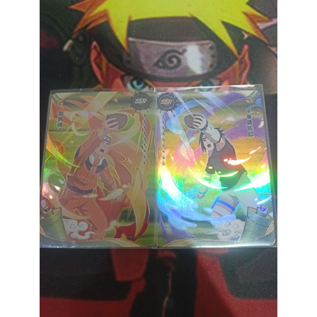 Kartu naruto kayou SSR SET NARUTO DAN SASUKE