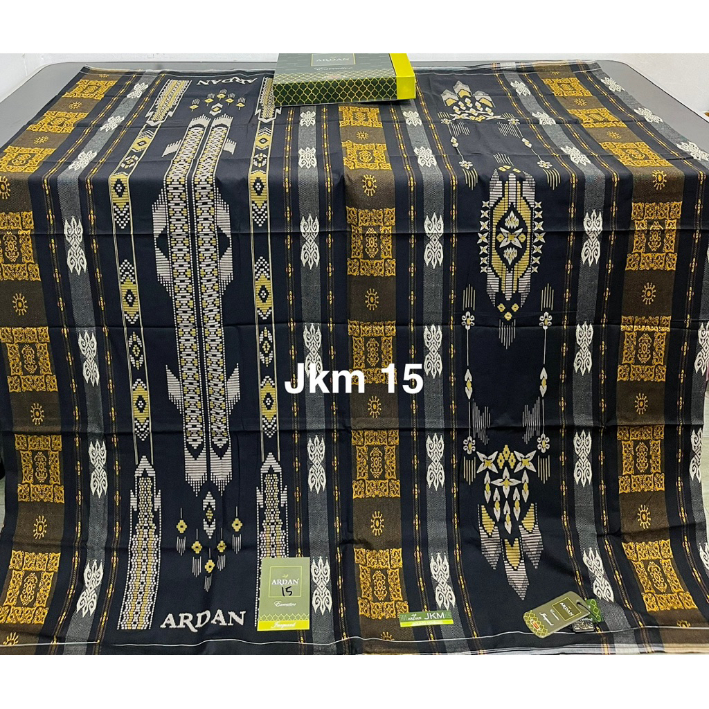 Sarung Ardan Excecutive JKM Ardan Star GTK Gold Motif Songket