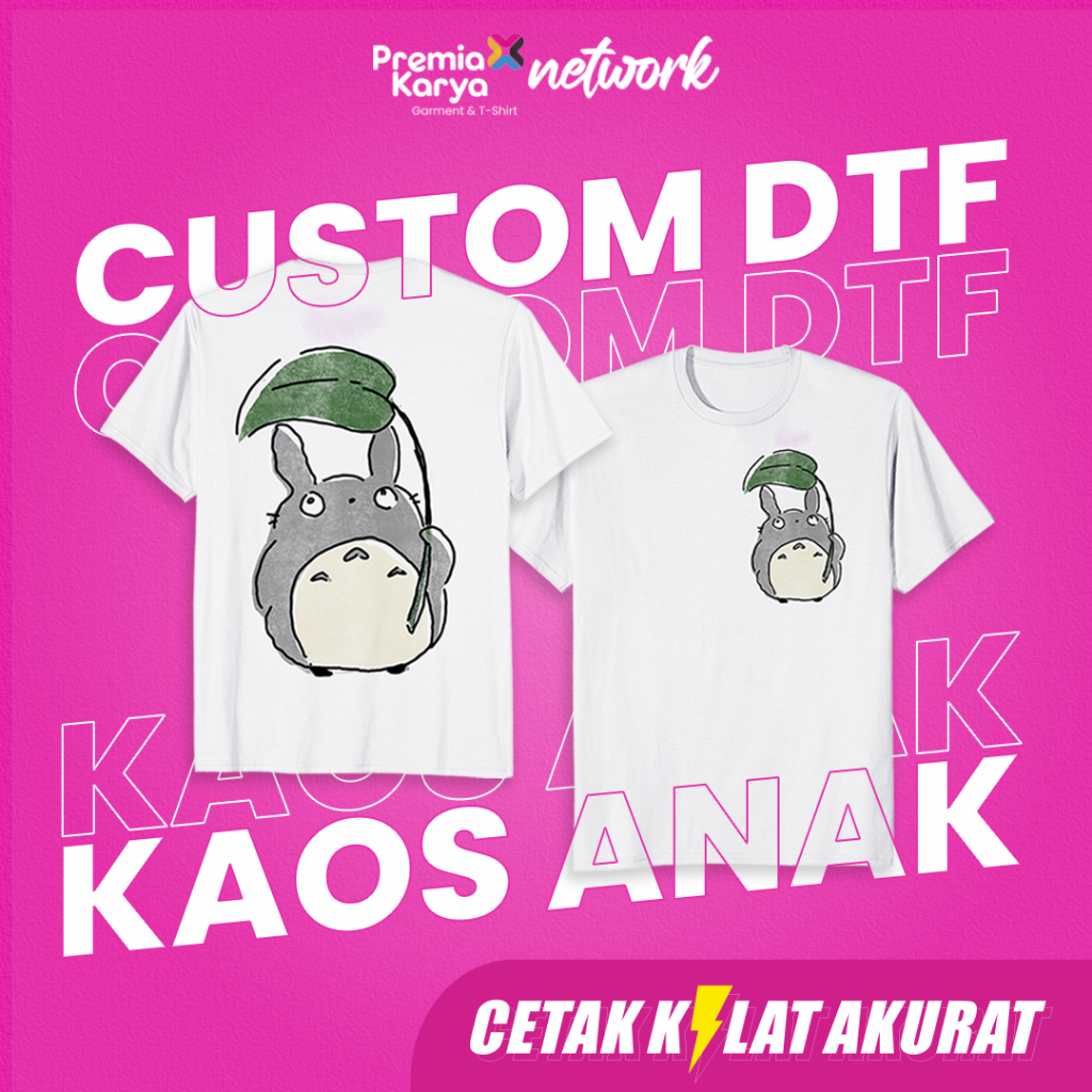 CUSTOM KAOS ANAK ANAK [SABLON DTF]