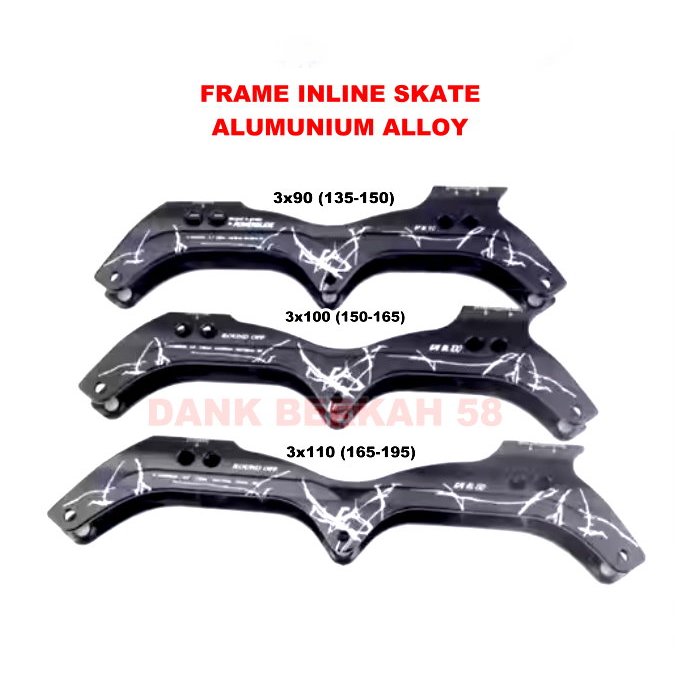 Frame Inline Skate Speed Frame Sepatu Roda Speed