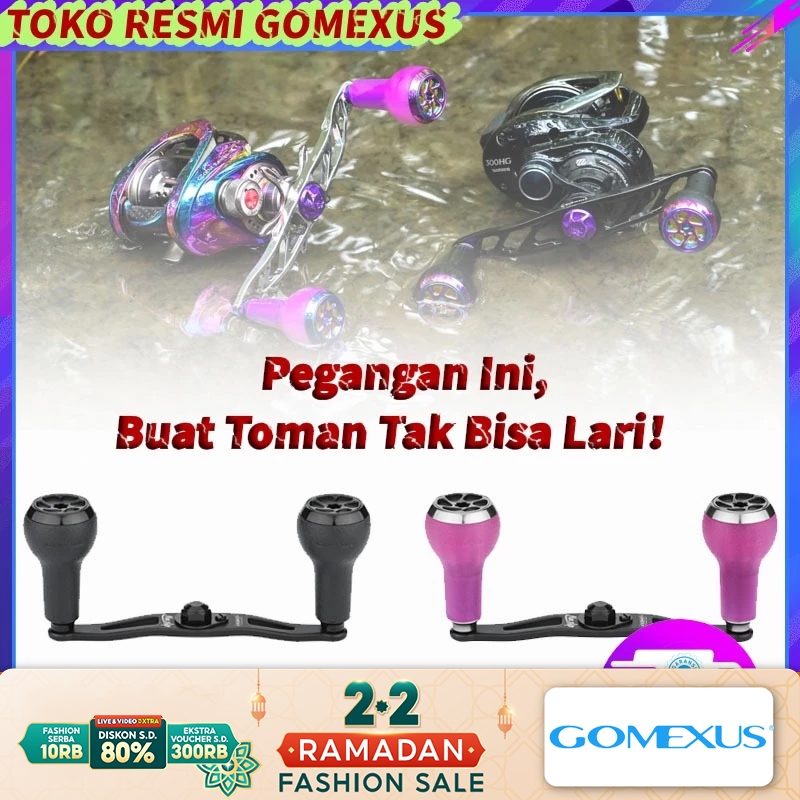 Gomexus MBD-A27 Twin Handle Reel BC heavy duty dan big game serat 100mm Tahan korosi Lebih mudah men