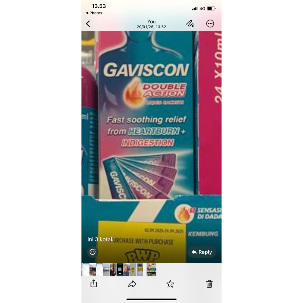 Gaviscon double action isi 5 sachet
