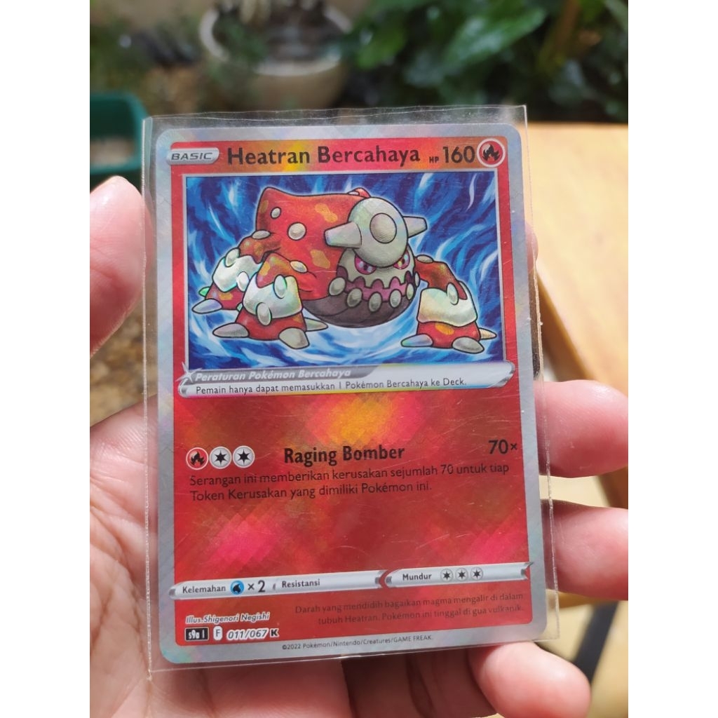 Kartu pokemon tcg Indonesia Heatran Bercahaya K