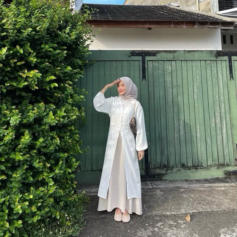 CLASSY - UTARI Tunik Outer Wanita Panjang / Tunik Wanita Busui Friendly