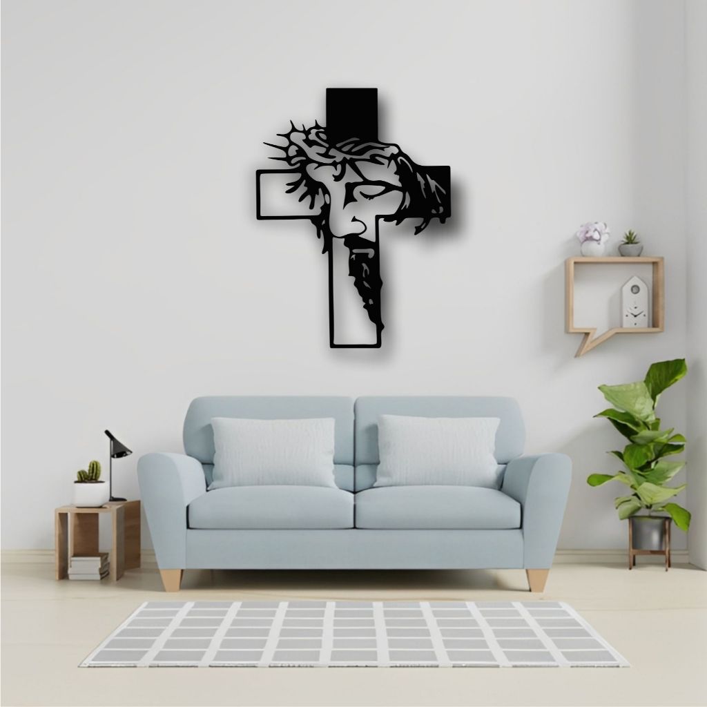 Hiasan Dinding Salib besi / Pajangan Dinding Salib/Iron Cross Wall Decoration Jumbo