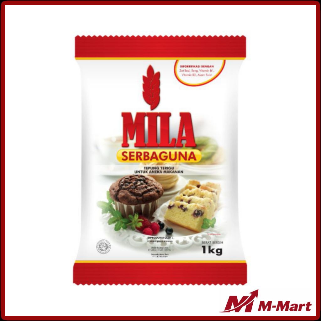 Mila Tepung Terigu Serbaguna 1 kg 1 Dus isi 10's