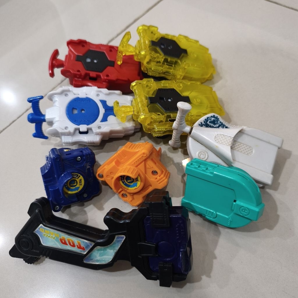 ORIGINAL TAKARA TOMY Launcher beyblade burst metal fight bakuten , grip aksesoris , tarikan beyblade