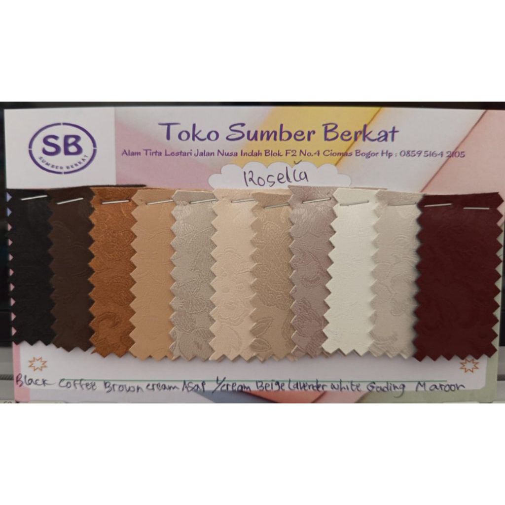 bahan kulit imitasi, kain Sintetis ROSELIA/ METERAN (1.45m x 1m) untuk tas dan sepatu