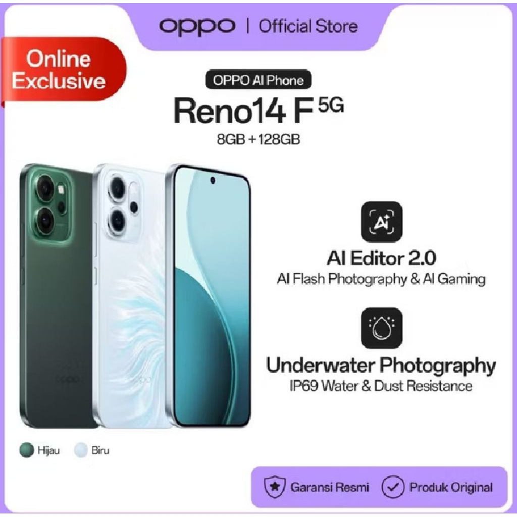 OPPP Reno 14F 8GB+128GB 5G Original