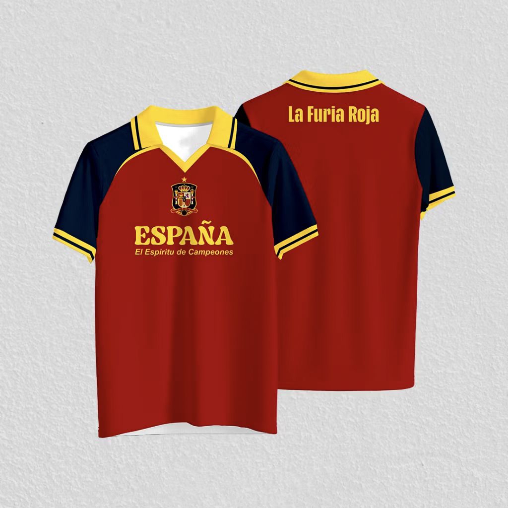 JERSEY SPANYOL RETRO NEW FREE CUSTOM