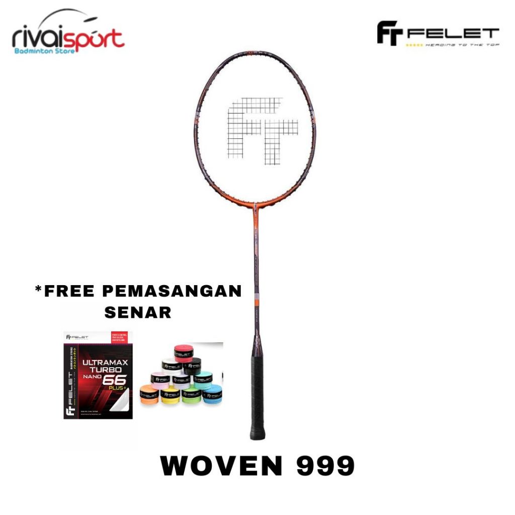 New Raket Badminton Felet Woven 999