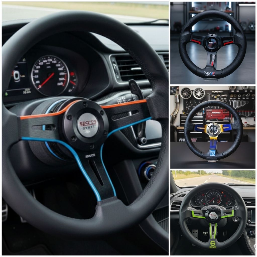 STIR PELANGI RACING semi celong UNIVERSAL TRUK MOBIL INTERIOR elegan