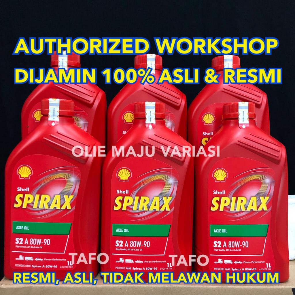 SHELL SPIRAX S2 A 80W-90 AXLE OIL ORIGINAL / SHELL SPIRAX OLI GARDAN 80w 90 LITER / OLI GARDAN SHELL