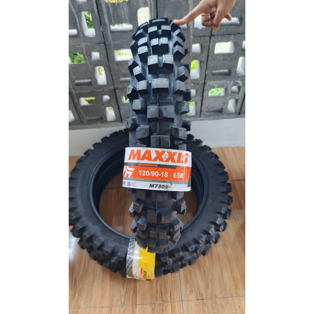 ban trail maxxis M7305 depan R21 80/100 belakang R18 120/90 universal all trail klx crf wr ktm husqy