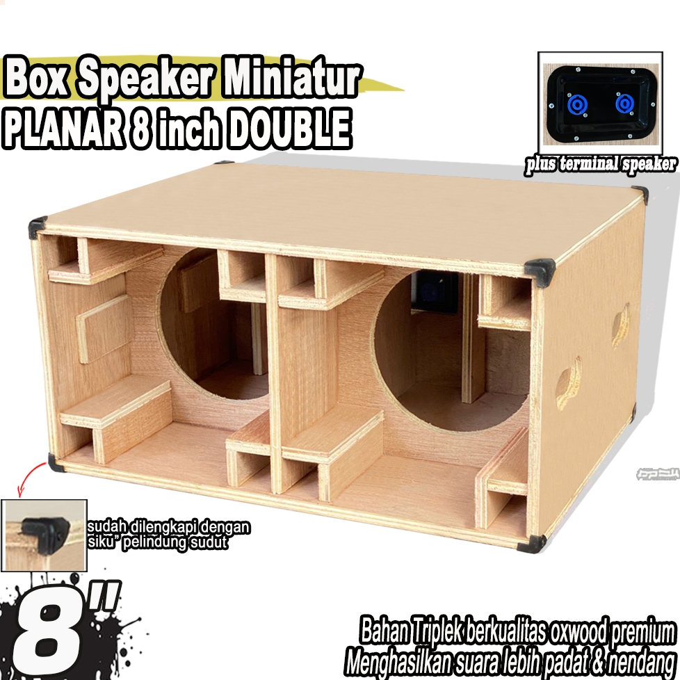Box Speaker Miniatur PLANAR 8 Inch