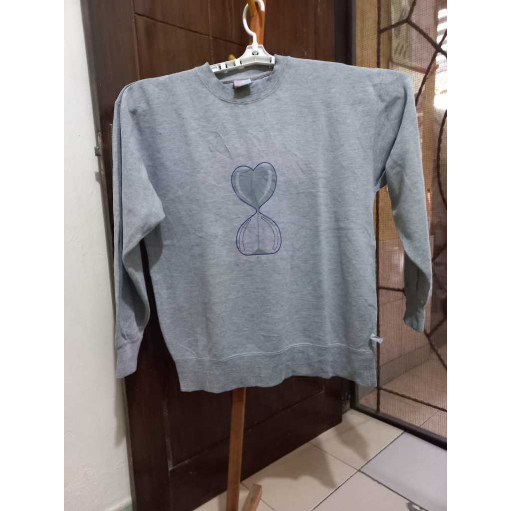 Sweater Jumbo Wanita Pria Baby Terry Tebal Lembut Oversize Lengan Panjang Nyaman Hangat Casual Size 